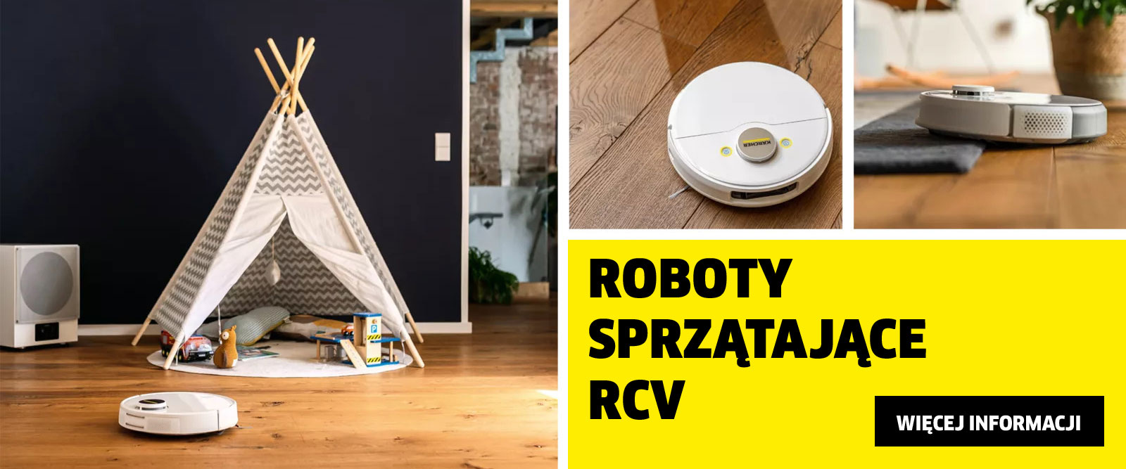Autonomiczne roboty odkurzające i mopujące RCV