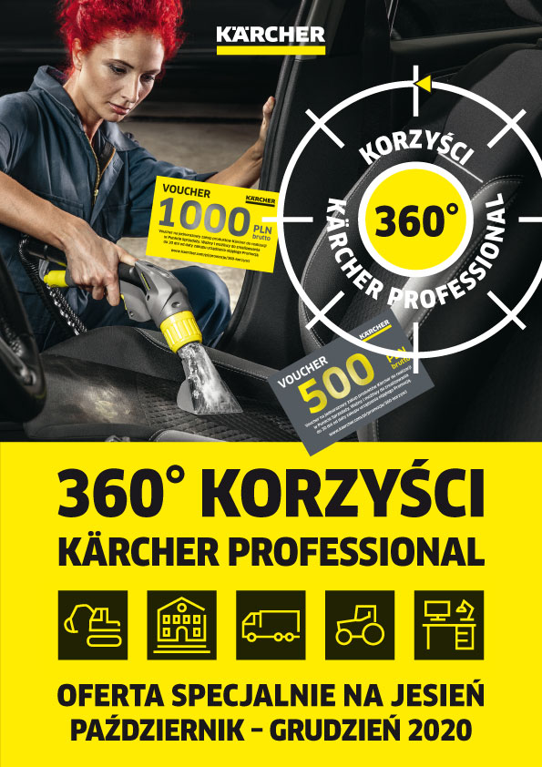 ulotka akcji 360° korzyści Kärcher Professional